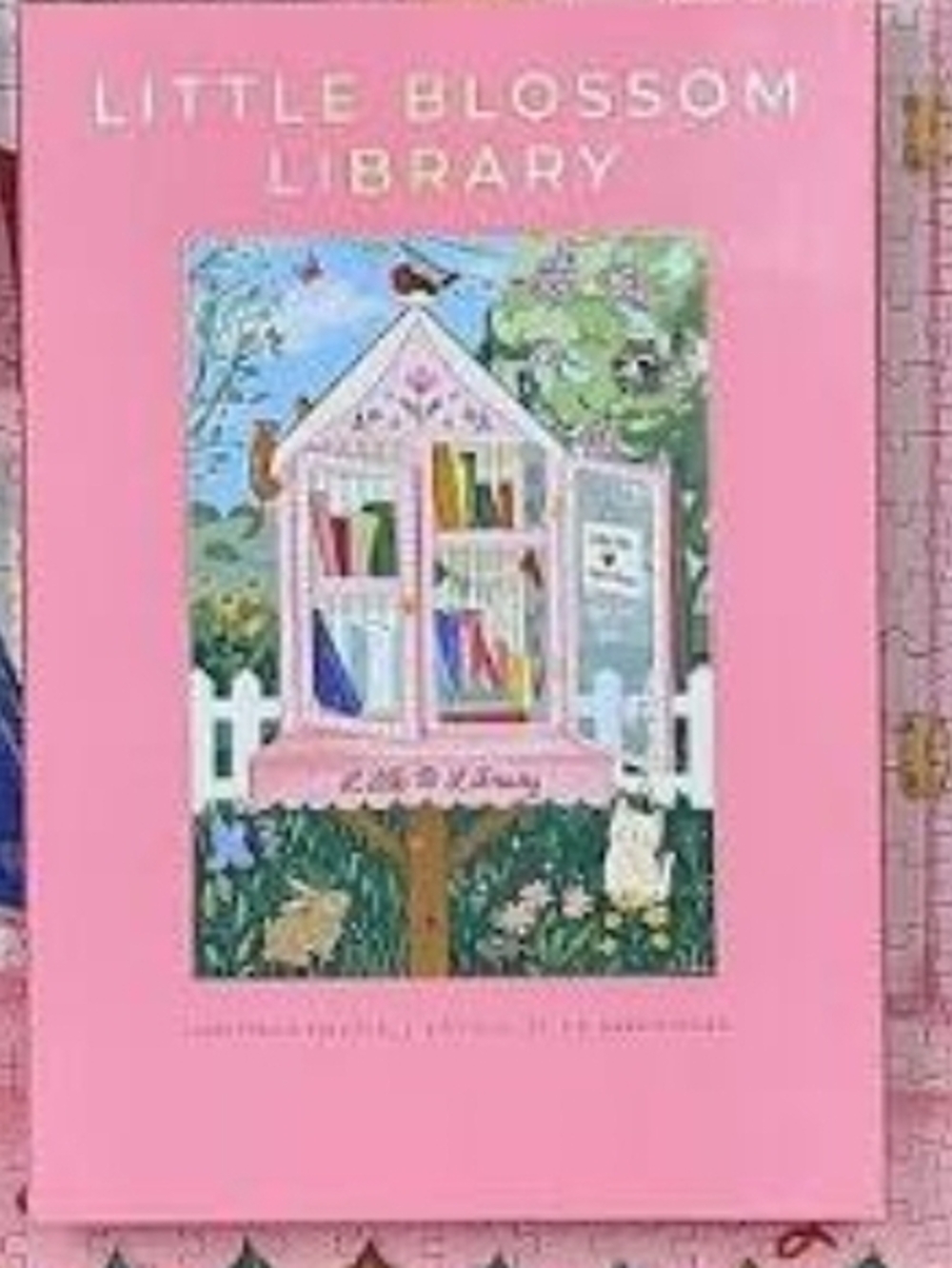 Little Blossom Library Pink 1000 pieces puzzle.